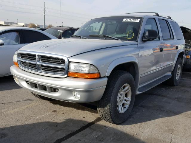 1D4HS48N63F560503 - 2003 DODGE DURANGO SL SILVER photo 2