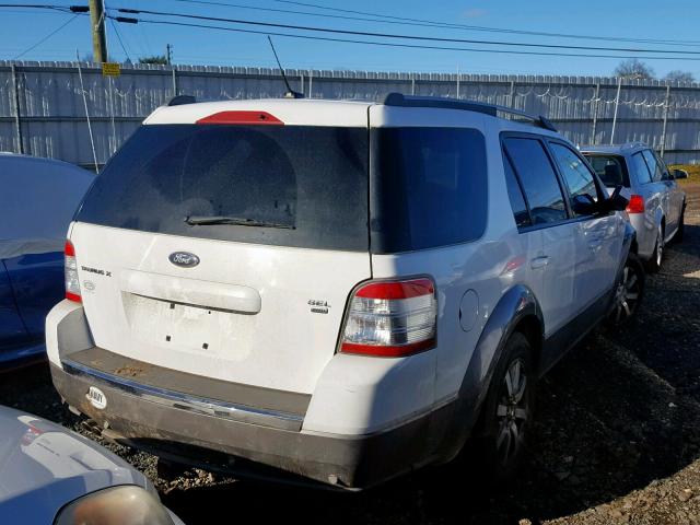 1FMDK05W98GA36552 - 2008 FORD TAURUS X S WHITE photo 4