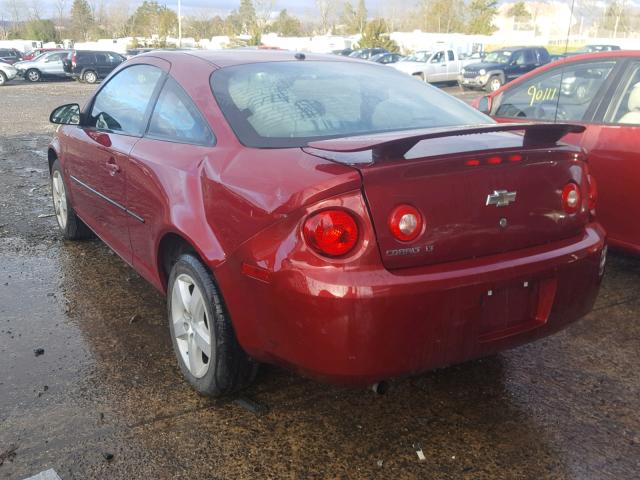 1G1AL15F877278606 - 2007 CHEVROLET COBALT LT RED photo 3