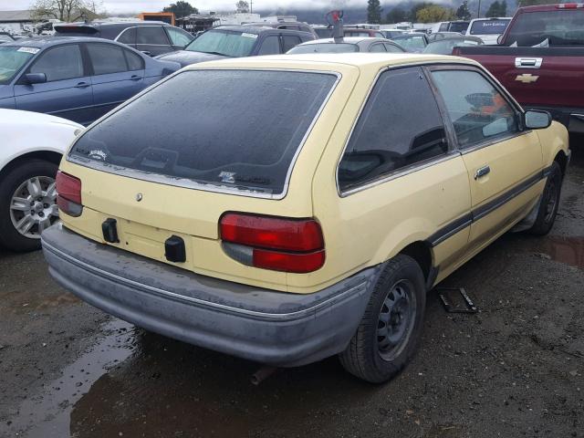 3MABM1157JR638132 - 1988 MERCURY TRACER YELLOW photo 4