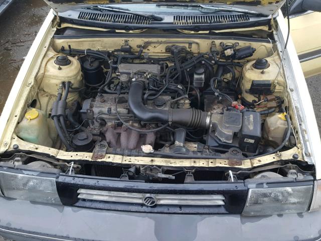 3MABM1157JR638132 - 1988 MERCURY TRACER YELLOW photo 7