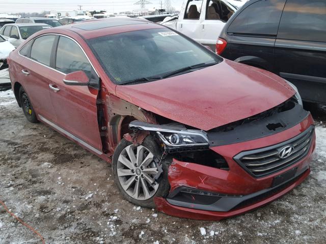 5NPE34AF4HH572842 - 2017 HYUNDAI SONATA SPO RED photo 1