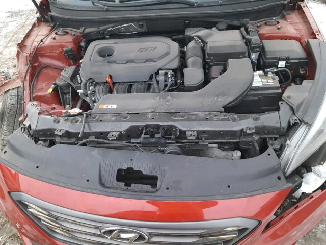 5NPE34AF4HH572842 - 2017 HYUNDAI SONATA SPO RED photo 7