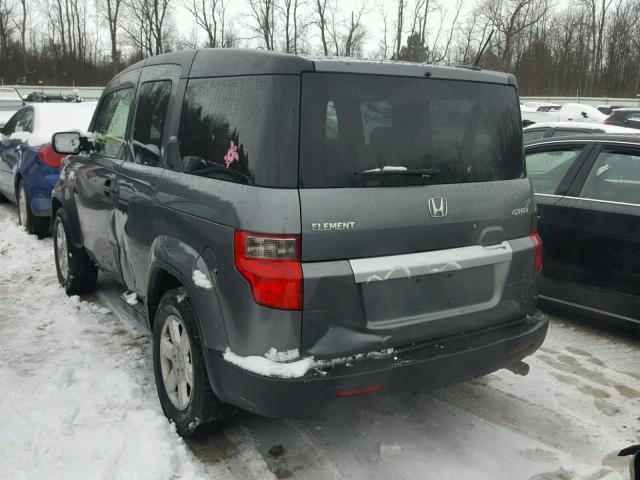 5J6YH2H74AL006869 - 2010 HONDA ELEMENT EX GRAY photo 3