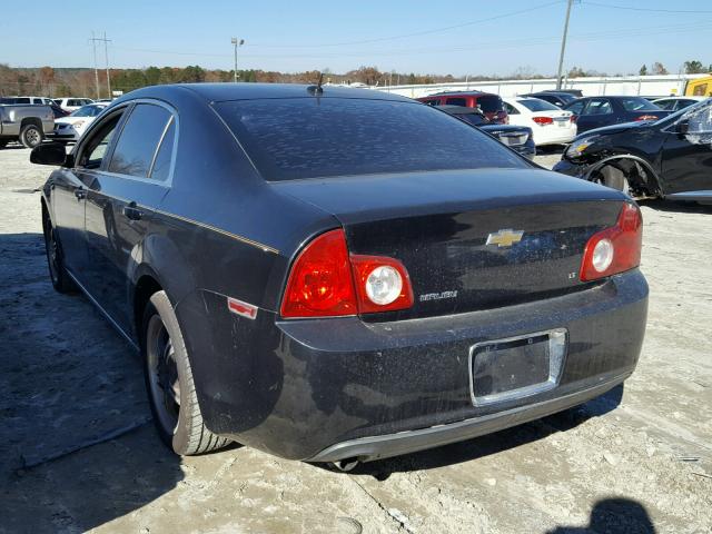 1G1ZH57B78F250762 - 2008 CHEVROLET MALIBU 1LT BLACK photo 3