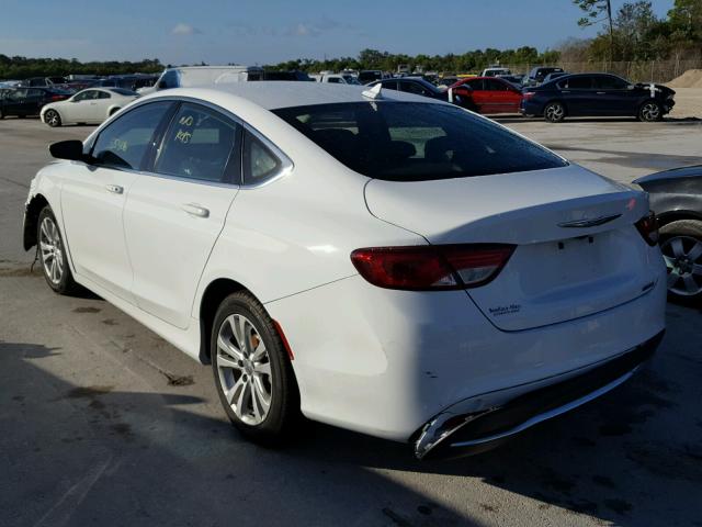 1C3CCCAB1GN194688 - 2016 CHRYSLER 200 LIMITE WHITE photo 3