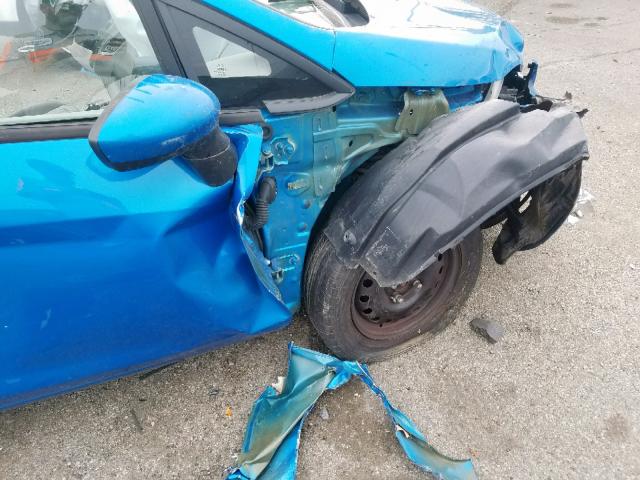 3FADP4EJ5CM125976 - 2012 FORD FIESTA SE BLUE photo 9