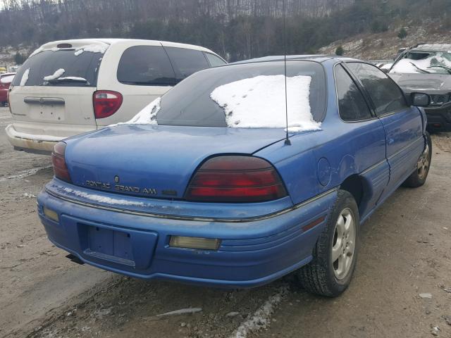 1G2NE1535RM553527 - 1994 PONTIAC GRAND AM S BLUE photo 4