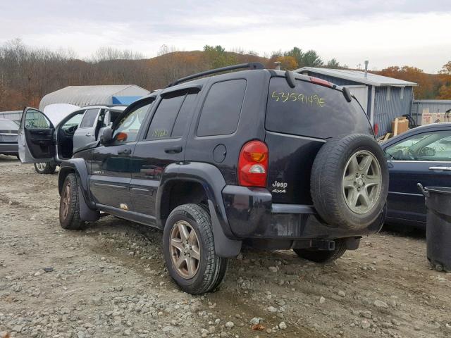 1J4GL58K53W557507 - 2003 JEEP LIBERTY LI BLACK photo 3