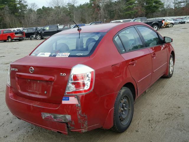 3N1AB61E69L643709 - 2009 NISSAN SENTRA 2.0 RED photo 4