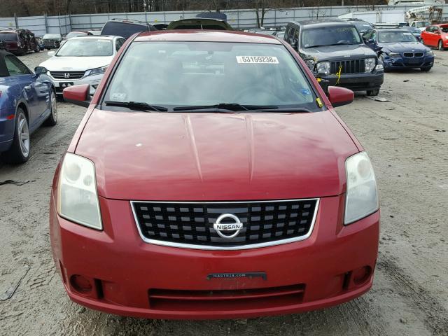 3N1AB61E69L643709 - 2009 NISSAN SENTRA 2.0 RED photo 9