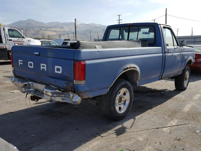 1FTEF26H7KPA20558 - 1989 FORD F250 BLUE photo 4