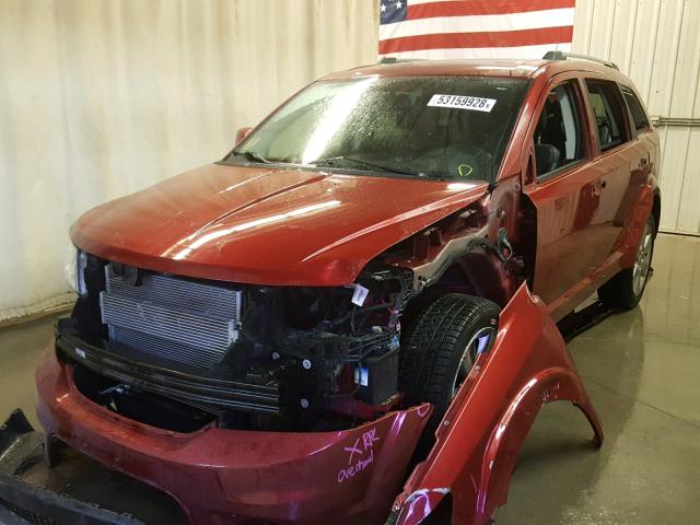 3D4PG9FGXBT540001 - 2011 DODGE JOURNEY LU RED photo 2