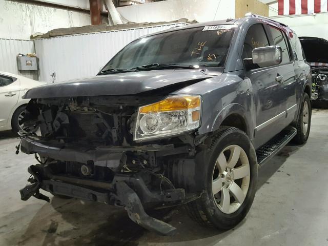 5N1BA0ND3DN614997 - 2013 NISSAN ARMADA SV GRAY photo 2