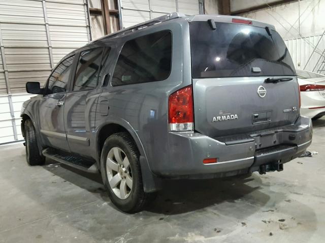 5N1BA0ND3DN614997 - 2013 NISSAN ARMADA SV GRAY photo 3