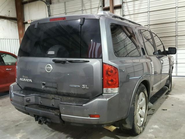 5N1BA0ND3DN614997 - 2013 NISSAN ARMADA SV GRAY photo 4