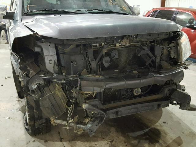 5N1BA0ND3DN614997 - 2013 NISSAN ARMADA SV GRAY photo 9