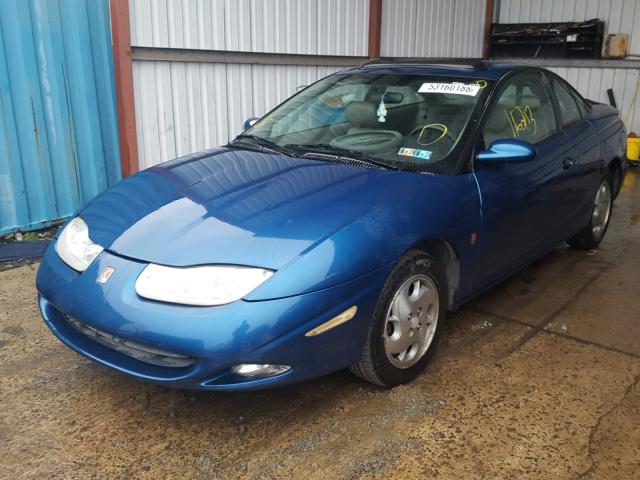 1G8ZY127X2Z262018 - 2002 SATURN SC2 BLUE photo 2