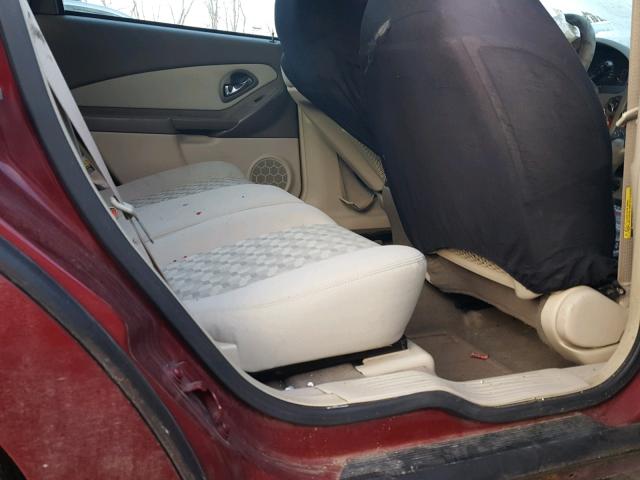 1G1ZT64825F201946 - 2005 CHEVROLET MALIBU MAX ბურგუნდია ფოტო 6