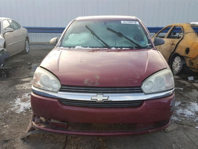 1G1ZT64825F201946 - 2005 CHEVROLET MALIBU MAX ბურგუნდია ფოტო 7
