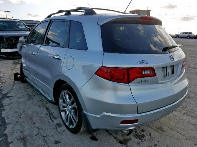 5J8TB185X7A001854 - 2007 ACURA RDX TECHNO SILVER photo 3