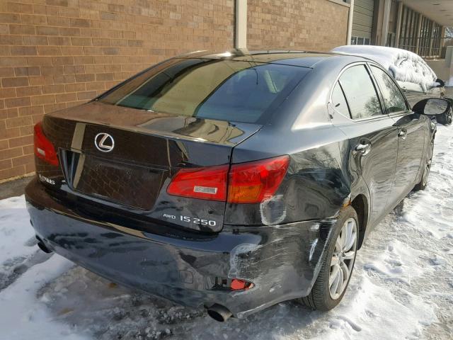 JTHCK262565004132 - 2006 LEXUS IS 250 BLACK photo 4