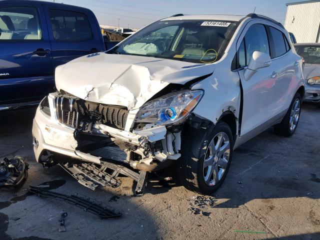 KL4CJGSB1EB785135 - 2014 BUICK ENCORE WHITE photo 2