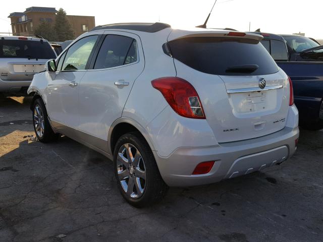 KL4CJGSB1EB785135 - 2014 BUICK ENCORE WHITE photo 3