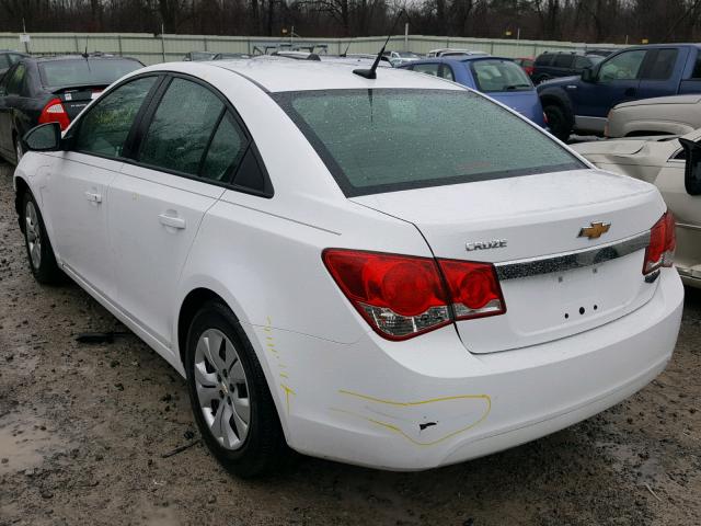 1G1PA5SGXD7251214 - 2013 CHEVROLET CRUZE LS WHITE photo 3