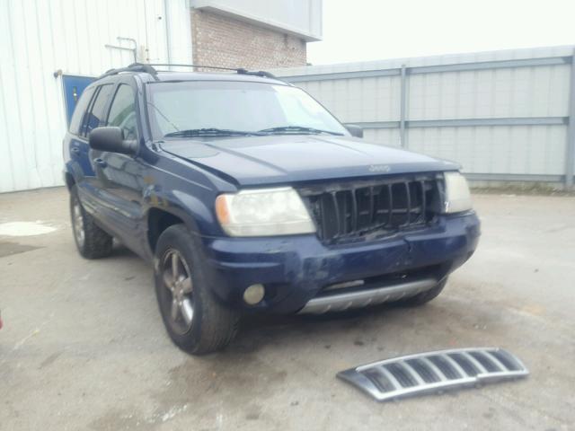 1J4GW58NX4C125791 - 2004 JEEP GRAND CHER BLUE photo 1