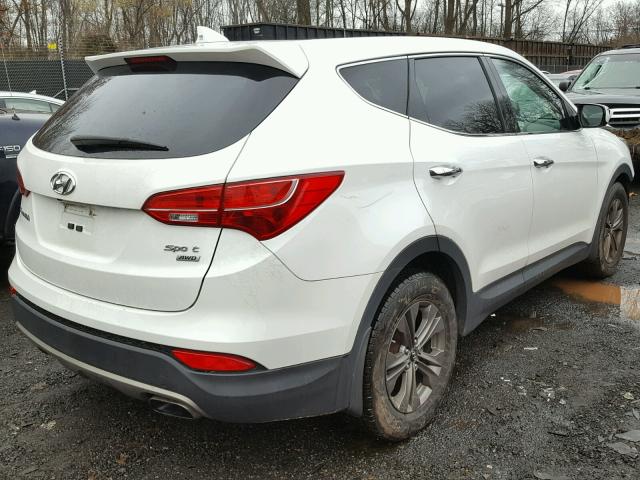 5XYZUDLB4DG083366 - 2013 HYUNDAI SANTA FE S WHITE photo 4