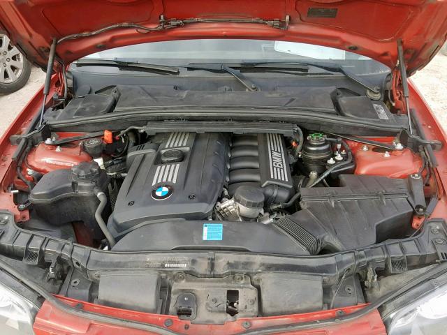 WBAUP73548VF08824 - 2008 BMW 128 I RED photo 7