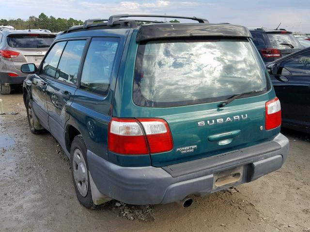 JF1SF63541H735655 - 2001 SUBARU FORESTER L GREEN photo 3