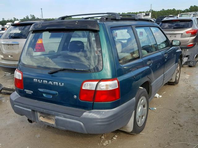 JF1SF63541H735655 - 2001 SUBARU FORESTER L GREEN photo 4