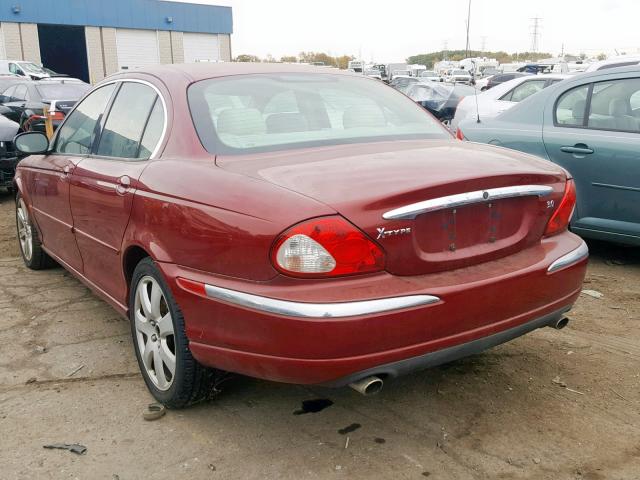 SAJEA51C63WD20504 - 2003 JAGUAR X-TYPE 3.0 RED photo 3