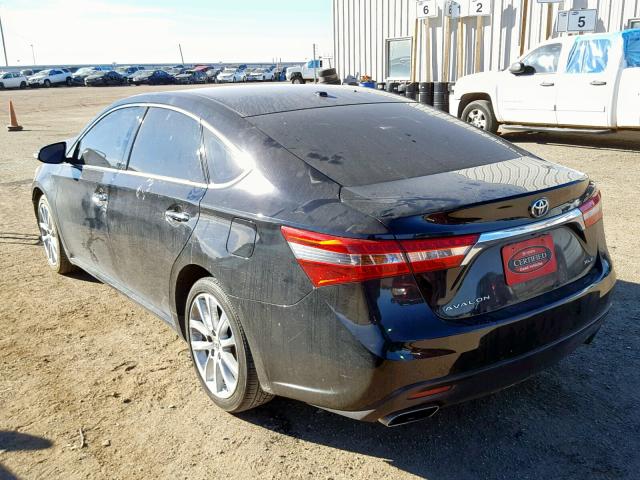 4T1BK1EB7DU025202 - 2013 TOYOTA AVALON BAS BLACK photo 3