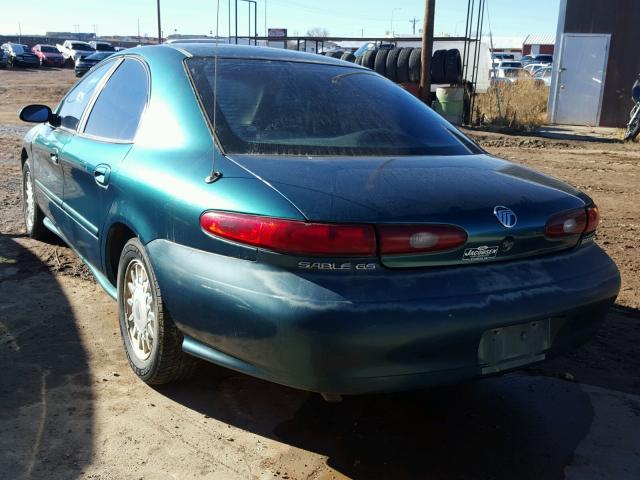 1MELM50U0TA659226 - 1996 MERCURY SABLE GS GREEN photo 3