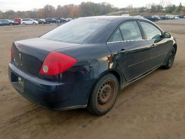 1G2ZF58B274167900 - 2007 PONTIAC G6 VALUE L BLACK photo 4