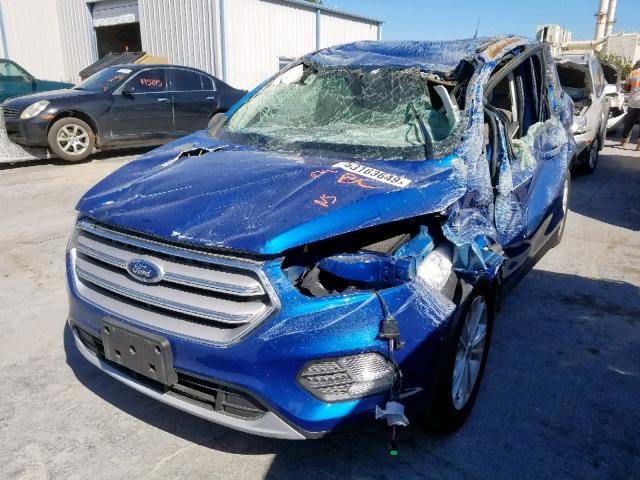 1FMCU0GD3KUB31120 - 2019 FORD ESCAPE SE BLUE photo 2