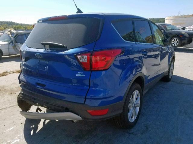 1FMCU0GD3KUB31120 - 2019 FORD ESCAPE SE BLUE photo 4