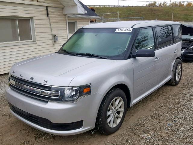 2FMGK5B8XKBA13893 - 2019 FORD FLEX SE SILVER photo 2