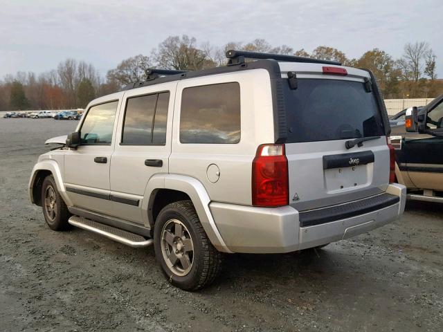 1J8HH48N36C226293 - 2006 JEEP COMMANDER SILVER photo 3