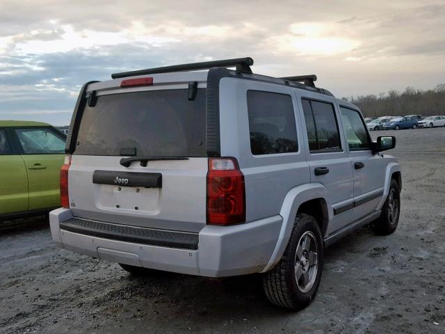 1J8HH48N36C226293 - 2006 JEEP COMMANDER SILVER photo 4