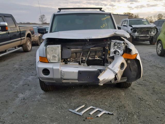 1J8HH48N36C226293 - 2006 JEEP COMMANDER SILVER photo 9