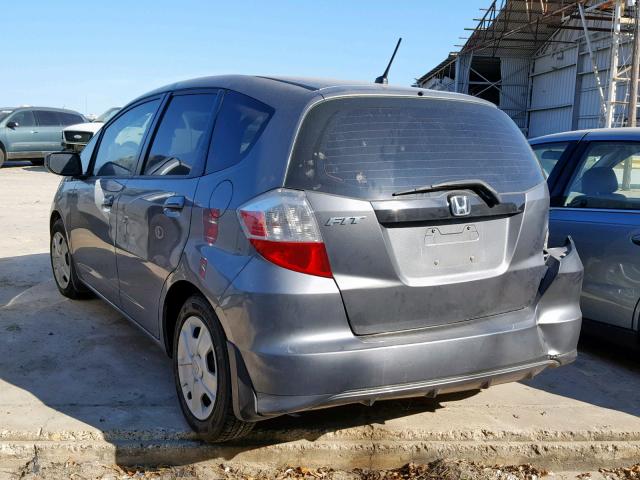 JHMGE8H35CS001553 - 2012 HONDA FIT GRAY photo 3