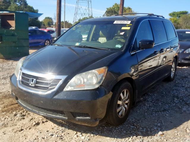 5FNRL38738B113763 - 2008 HONDA ODYSSEY EX BLACK photo 2