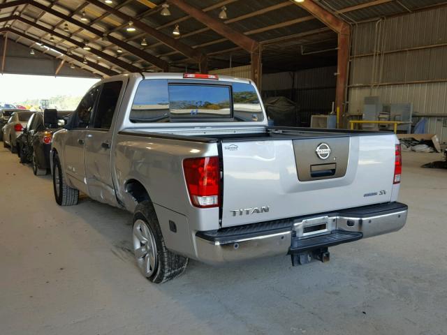 1N6BA0ED3CN313520 - 2012 NISSAN TITAN S SILVER photo 3