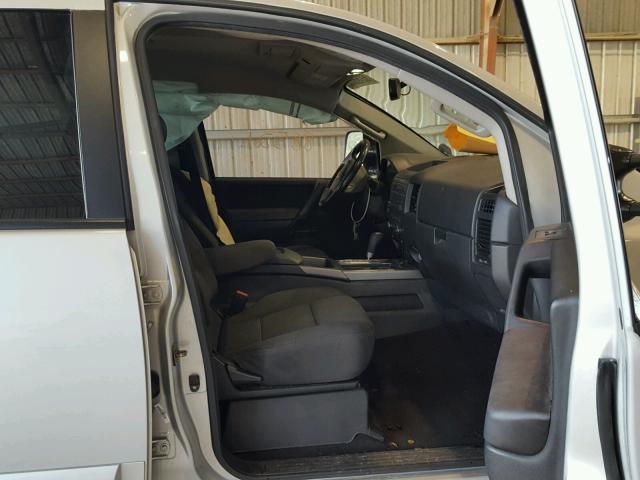 1N6BA0ED3CN313520 - 2012 NISSAN TITAN S SILVER photo 5