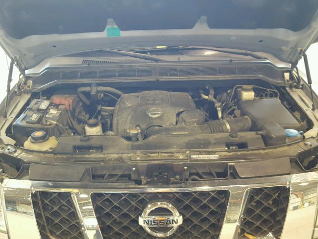 1N6BA0ED3CN313520 - 2012 NISSAN TITAN S SILVER photo 7