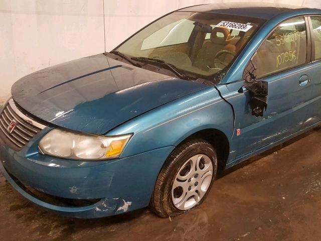 1G8AJ52F35Z140380 - 2005 SATURN ION LEVEL BLUE photo 9